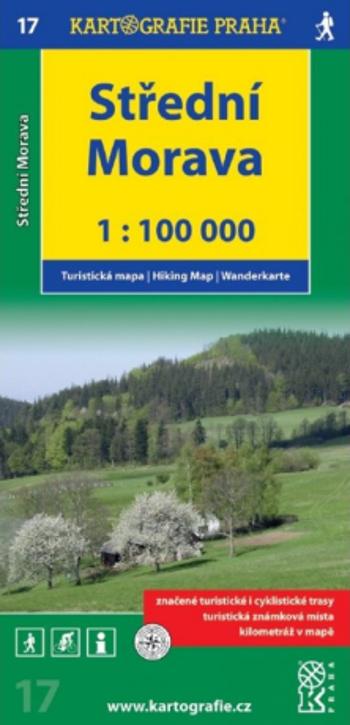 1:100T (17)-Střední Morava (turistická mapa)