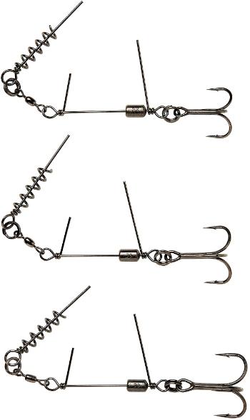 Savage gear návazec ss corkscrew stinger 3g červený + bn 2 ks 35 kg - velikost háčku 2/0