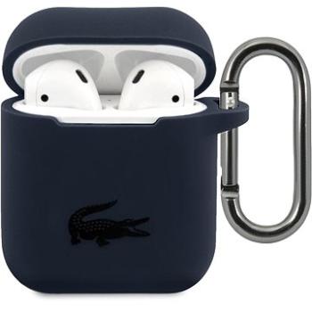 Lacoste Liquid Silicone Glossy Printing Logo pouzdro pro Apple Airpods 1/2 Navy (LCA2SV)