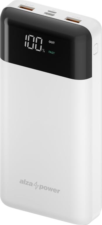 Power bank AlzaPower Parade 30000 mAh Power Delivery (18 W) fehér
