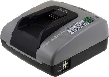 Powery akkutöltő USB kimenettel szerszámgép Black&Decker kerti kultivator LGC120