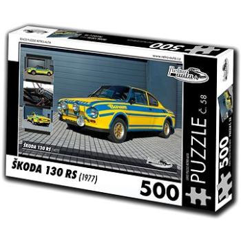 Retro-auta Puzzle č. 58 Škoda 130 RS (1977) 500 dílků (8594047726587)