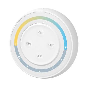 LED Solution Mi-Light RF Dálkový kulatý ovladač pro CCT LED pásky, 4-kanálový S1Wplus