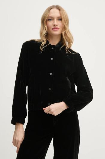 Bomber bunda Pepe Jeans FALLON černá barva, přechodná, PL402501