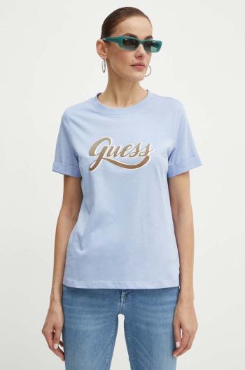 Bavlněné tričko Guess GLITTERY W4YI09 JA914