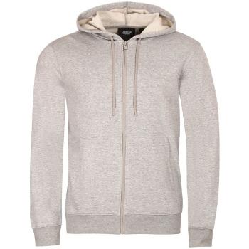 Calvin Klein ZIP THROUGH HOODY Pánská mikina, šedá, velikost