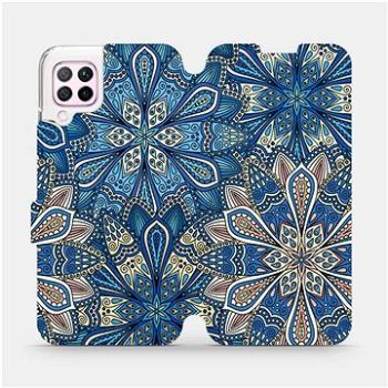 Flipové pouzdro na mobil Huawei P40 Lite - V108P Modré mandala květy (5903516138494)