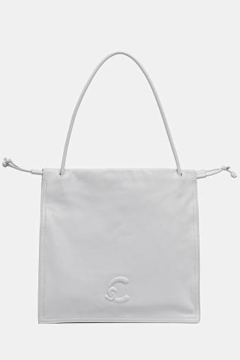 Kožená kabelka Coccinelle šedá farba, E1 SS5 11 01 01