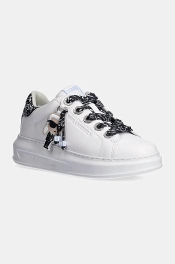 Kožené sneakers boty Karl Lagerfeld KAPRI bílá barva, KL62574F