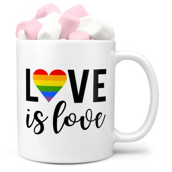 Hrnek LGBT Love is love (Náplň hrníčku: Marshmallow)