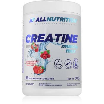 Allnutrition Creatine Muscle Max podpora sportovního výkonu příchuť Rasberry & Strawberry 500 g