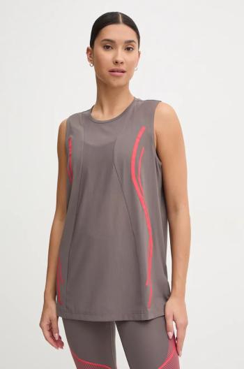 Top adidas by Stella McCartney TruePace dámský, šedá barva, IW9878