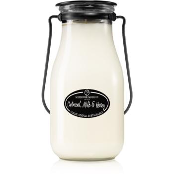 Milkhouse Candle Co. Creamery Oatmeal, Milk & Honey vonná svíčka Milkbottle 396 g