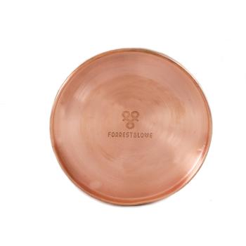 Forrest & Love Tavă rotundă de servire din cupru cu finisaj mat