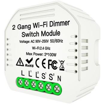 MOES 
Hidden wifi smart Dimmer switch 2gang (MS-105b)