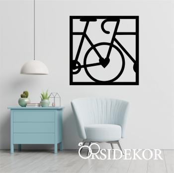 Szerelmes tandem kerékpár falikép fából