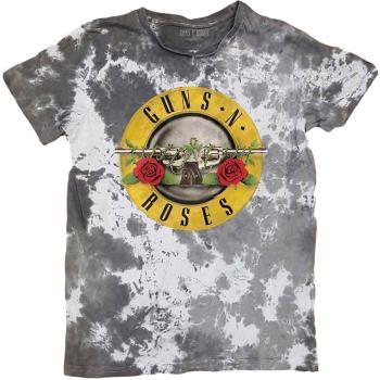 Guns N' Roses Tričko Classic Logo Unisex Dip-Dye on White L