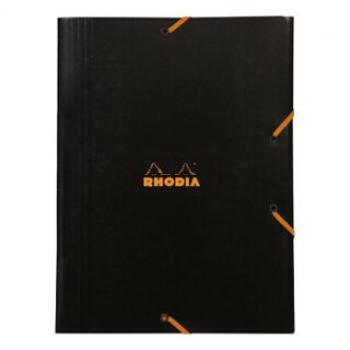 Chlopňové desky Rhodia 24x32cm Black