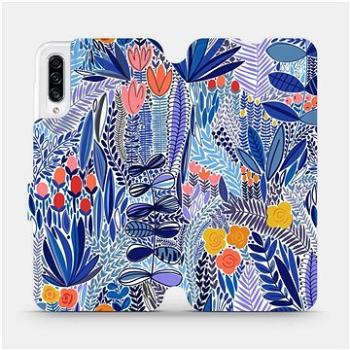 Flip pouzdro na mobil Samsung Galaxy A30s - MP03P Modrá květena (5903516763658)