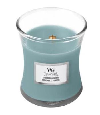 WoodWick Vonná svíčka váza Evergreen Cashmere 85 g