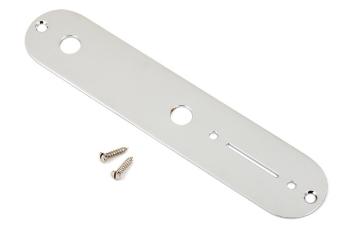 Fender Vintage Telecaster Control Plate, 2-Hole, Chrome