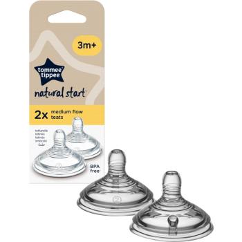 Tommee Tippee Natural Start Anti-Colic Teat savička na láhev Medium Flow 3 m+ 2 ks