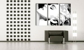 Ručně malovaný POP Art Madonna 3 dílný 120x80cm