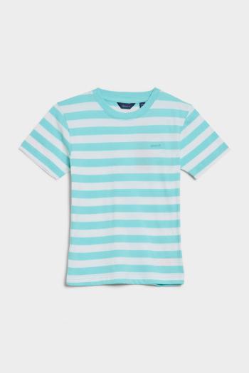 TRIČKO GANT RELAXED STRIPED T-SHIRT LAGOON