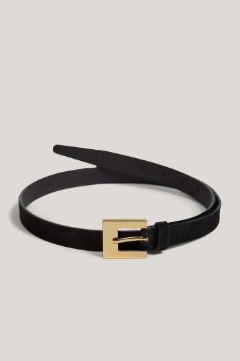 OPASEK GANT SLIM SUEDE BELT BLACK