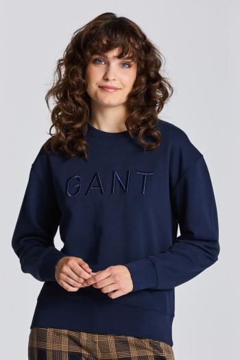 MIKINA GANT D2. TONAL C-NECK SWEAT EVENING BLUE