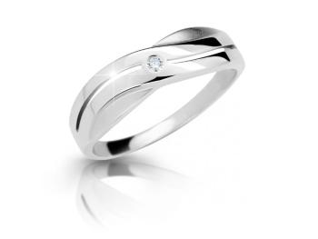 Cutie Jewellery Něžný prsten z bílého zlata se zirkonem Z6865-1562-10-X-2 58 mm
