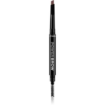 Revolution Relove Power Brow tužka na obočí s kartáčkem odstín Dark Brown 0,3 g