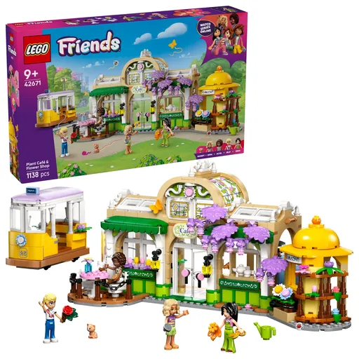LEGO® Friends 42671 Kavárna plná rostlin a květinářství