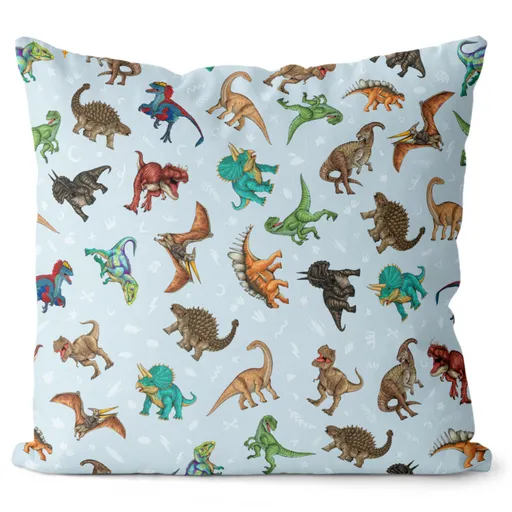 Polštář Dinosauří pattern (Velikost: 40 x 40 cm)
