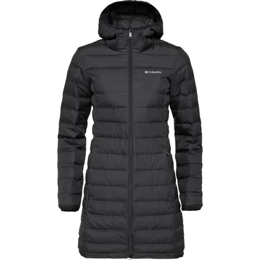 Columbia LAKE 22 II DOWN LONG HOODED JACKET Dámská zimní bunda, černá, velikost
