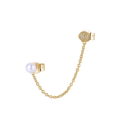 Rosato Módní pozlacená single náušnice s perlou Azzurra RZAZ026