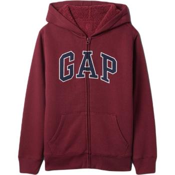 GAP V-OC COZY LOGO Chlapecká mikina, vínová, velikost