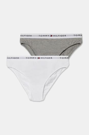 Dětské kalhotky Tommy Hilfiger 2-pack šedá barva, UG0UG00750