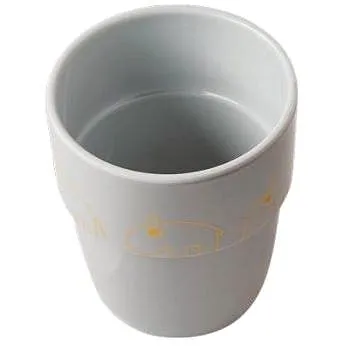 Done by Deer Hrníček Contour Yummy mug - šedá/zlatá 160 ml (0128042)