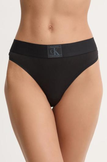 Tanga Calvin Klein Underwear černá barva, 000QF7967E