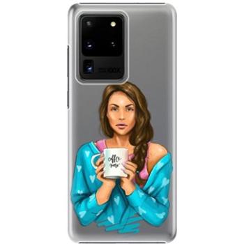 iSaprio Coffe Now - Brunette pro Samsung Galaxy S20 Ultra (cofnobru-TPU2_S20U)