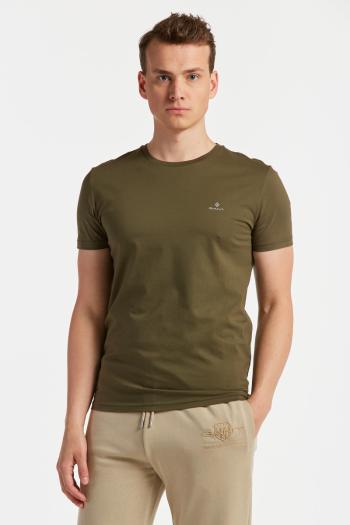 TRIČKO GANT SLIM MERCERIZED SS T-SHIRT JUNIPER GREEN