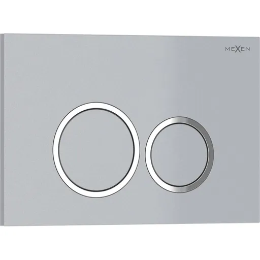 MEXEN Tex 01 splachovací tlačítko, chrom matná 6101-04