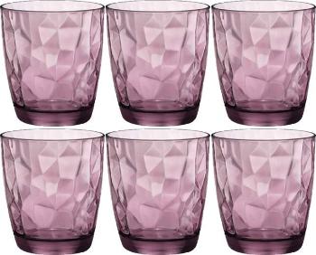 Pohár Bormioli pohár DIAMOND 300ml lila, 6 db