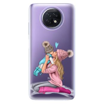 Odolné silikonové pouzdro iSaprio - Kissing Mom - Blond and Boy - Xiaomi Redmi Note 9T