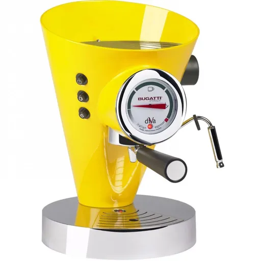 Pákový kávovar DIVA 0,8 l, žlutá, nerezová ocel, Bugatti