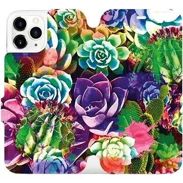 Flipové pouzdro na mobil Apple iPhone 11 Pro - MG08S Sukulenty a kaktusy (5903226977604)