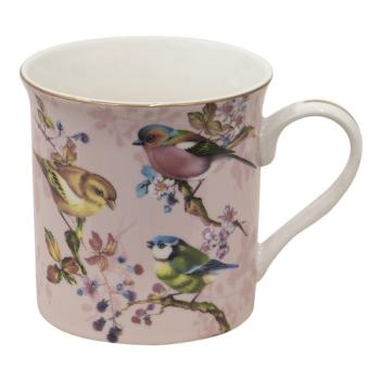 Porcelánový hrnek Bird Rosé - 12*9*11 cm/ 330 ml THBMU