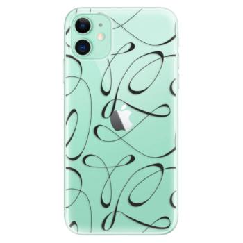 Odolné silikonové pouzdro iSaprio - Fancy - black - iPhone 11