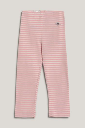 LEGÍNY GANT STRIPED SHIELD LEGGINGS BLUSHING PINK